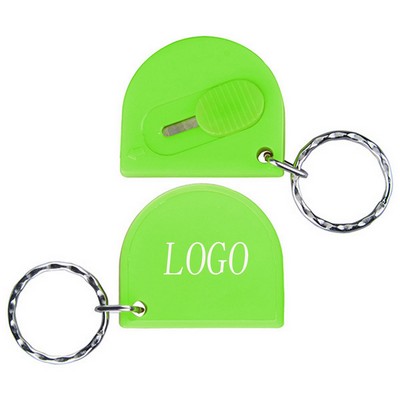 Mini Blade Box Cutter Knife w/Keyring