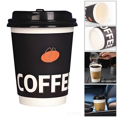 12 Oz Full Color Disposable Paper Cup with Lid