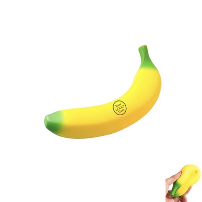 Custom Banana Shaped Stress Toy