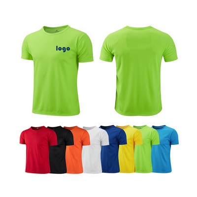 Crew Neck T Shirt Short Sleeve