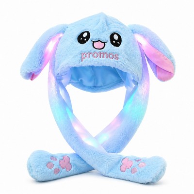 LED Light Up Plush Animal Ear Hat with Moving Ears