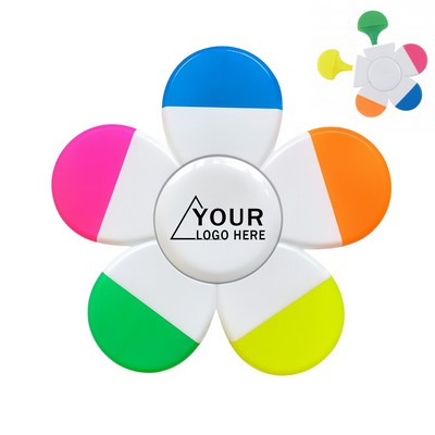 5 Color Spinner Highlighter Pen Fidget Design
