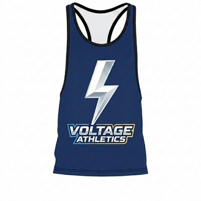 Unisex & Kids Brushed Milk Silk Racerback Tank Top Sublimated