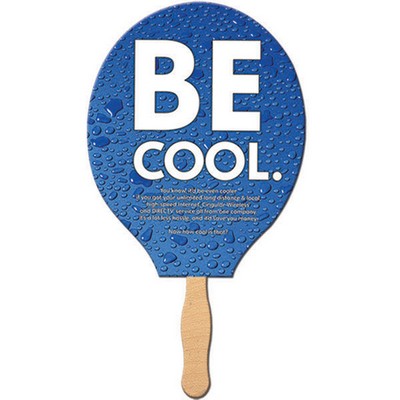Tennis Racket Sandwiched Hand Fan