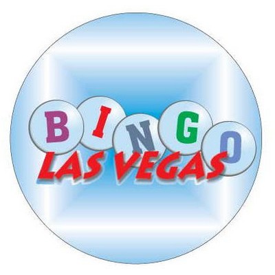 Las Vegas Bingo Round Metal Photo Magnet (2 1/2" Diameter)