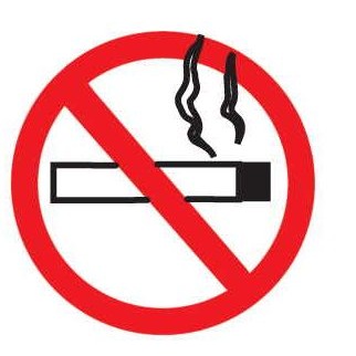 No Smoking Sign Maxi Magnet (12 Square Inch)
