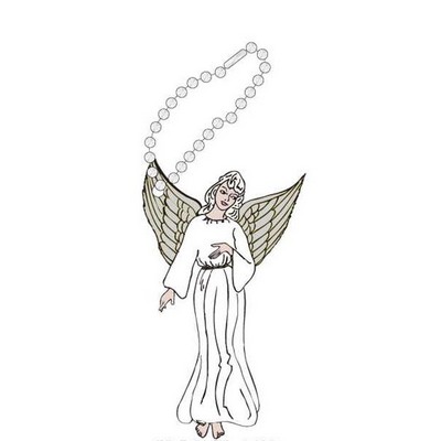 Angel Promotional Key Chain w/ Black Back (6 Square Inch)