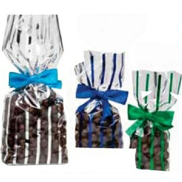 Metallic Striped Polypropylene Bag (3 1/4"x2"x12")