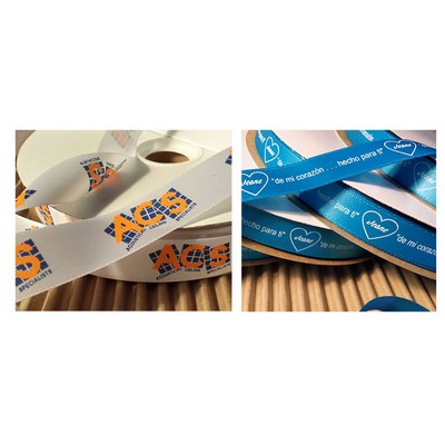 5/8" Double Face Custom Printed Satin Ribbon