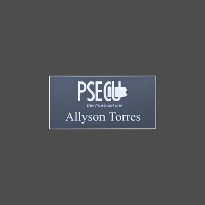 1 Line Plastic Name Badge (1½"x3")