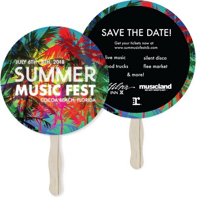 Sandwich Hand Fan (Two-Sided)