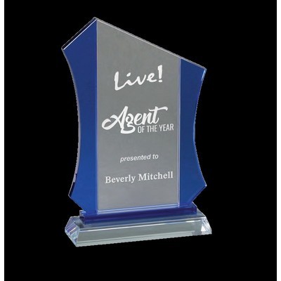 Anvil Crystal Award 9 1/2"H