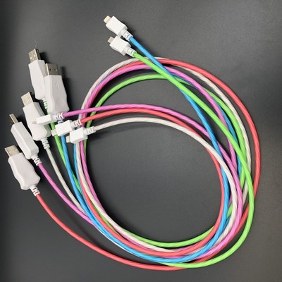 3.3' LED Light Up Visible Flowing USB Charging Cable