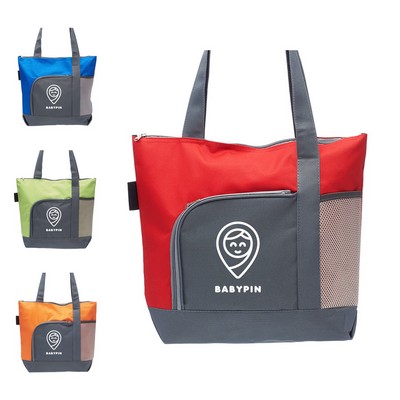 Pioneer Two-Tone Tote Bag (2 Color Imprint)
