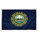 New Hampshire Indoor Parade Flag w/Pole Hem And Fringe (5'x8')