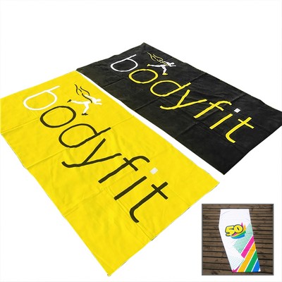 Premium Full Color Superfine Fiber Beach Towel (27.5" X 55")