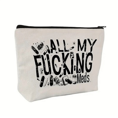 Linen Cosmetic Bag