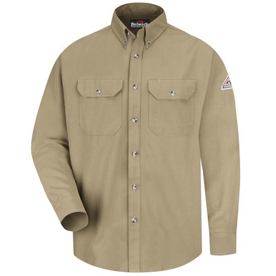 Bulwark® Men's Midweight FR Dress Uniform Shirt CAT 2