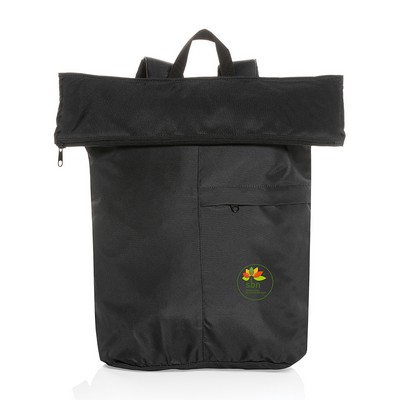 Dillon AWARE™ rPET Lightweight Foldable Backpack - Black