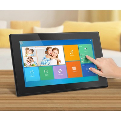 Aluratek 15.6" Wifi Digital Photo Frame w/Touchscreen Ips Lcd, 16Gb Built-In Memory