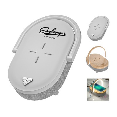 Wireless Charger with Desk Lamp and Bluetooth Speaker