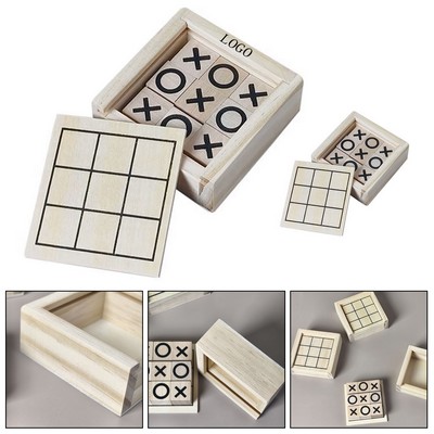 Wooden Tic Tac Toe Game Set