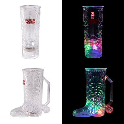 20 Oz. 3 Light Plastic Cowboy Boot Mug w/Handle