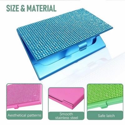 304 Stainless Steel Rectangular Designer Metal Business Card Box