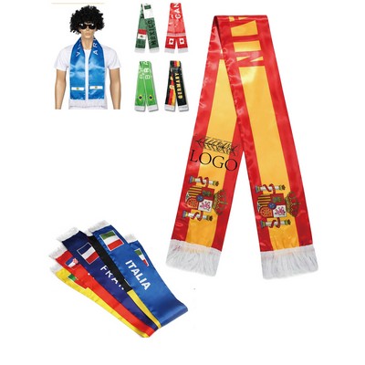 2026 USA Canada Mexico World Cup Football Fan Scarf