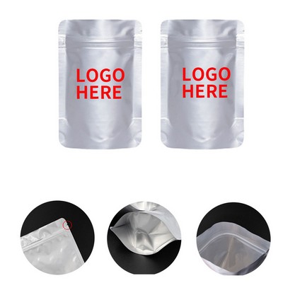 Silver Aluminum Bags Food Storage