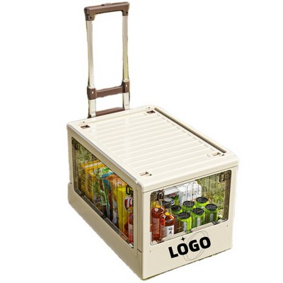 Collapsible Camping Storage Box With Wheels