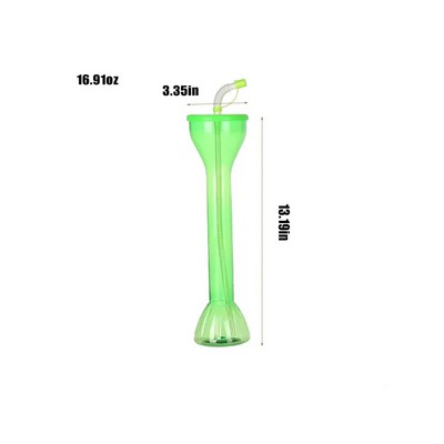 20Oz Dumbbell Plastic Party Yard Glass Slush Cup