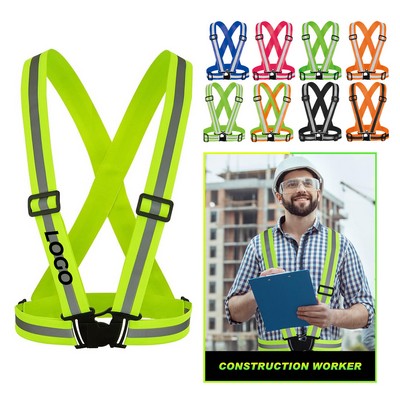 Adjustable Reflective Safety Strap Vest