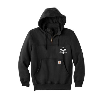Carhartt® Decorated Rain Defender Paxton Heavyweight Hooded Zip Mock Sweatshirt