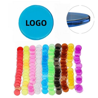 Transparent Round Plastic Tokens