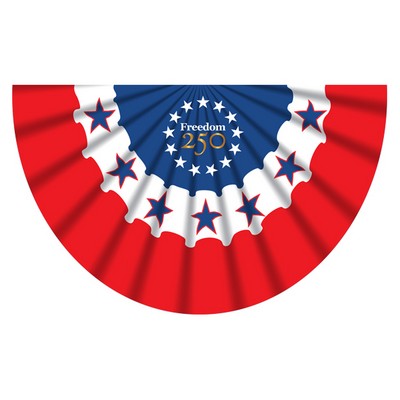 Freedom 250 Decorative Building Banner Bunting - 3x6