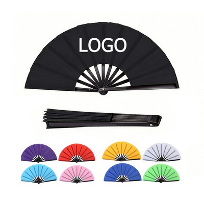 Elegant Oversized Folding Hand Fans