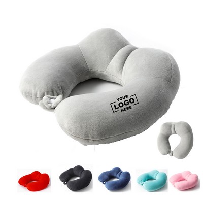 PP Cotton U-Shaped Travel Neck Pillow