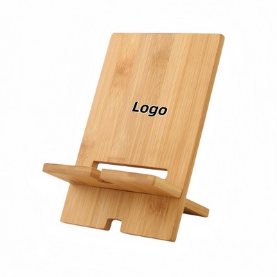 Solid Wood Detachable Phone and Tablet Stand for Charging and Desktop Use