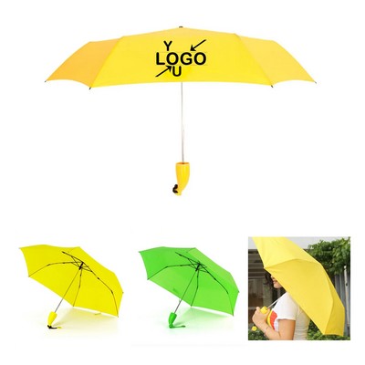 Banana-Shaped Travel Umbrella