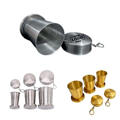 2.5oz Stainless Steel Collapsible Shot Cup