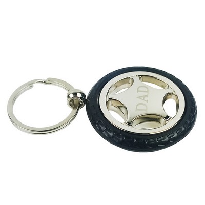 Racing Tire Keychain, Funny Tyre Auto Key chain Decoration Charms
