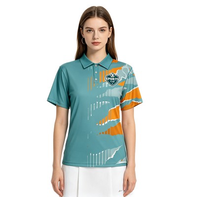 Personalized Dye Sublimation Active Polo Shirt – Short Sleeve