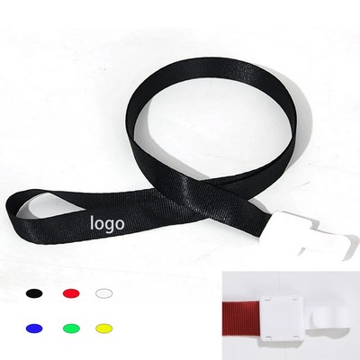 Durable Polyester Neck Strap With Detachable Buckle Clip
