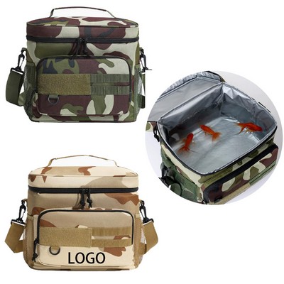 Large Capacity Single Layer 15L Waterproof Handheld Cooler Bag for Outdoor Picnics