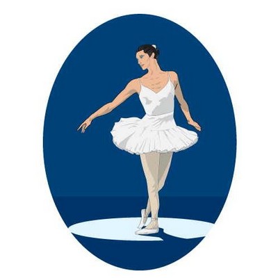 Ballerina Maxi Magnet (12 Square Inch)