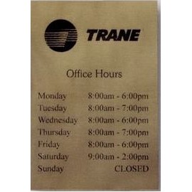 Engraved Plastic Sign (8.5"x11")