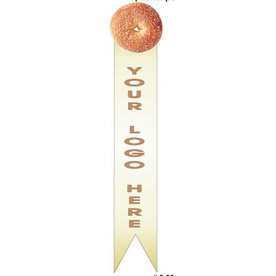 Sesame Bagel Bookmark w/ Black Back