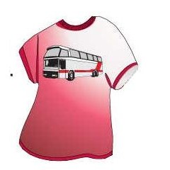 Commercial Bus T-Shirt Lapel Pin