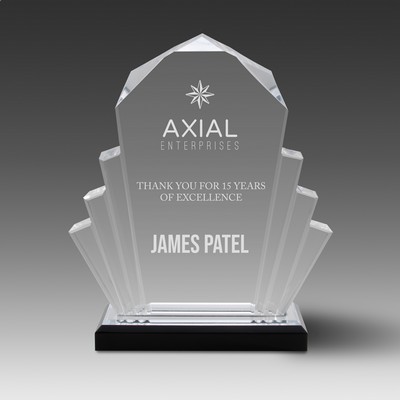 Faceted Impress Award™ (6"x9"x2½")